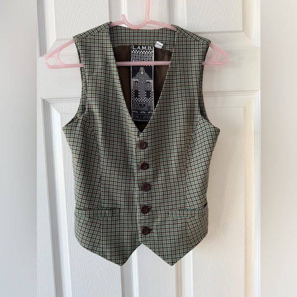 L.A.M.B. Jackets & Blazers - L.A.M.B. Houndstooth Wool Suit Jacket Vest